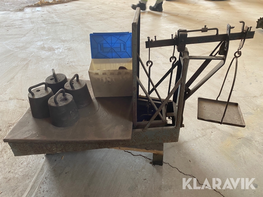 Decimalvåg Jönköpings vågfabrik med diverse vikter