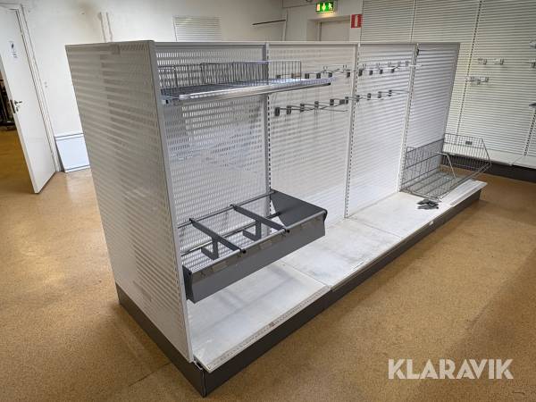 Butiksinredning 4 sektioner med tillbehör
