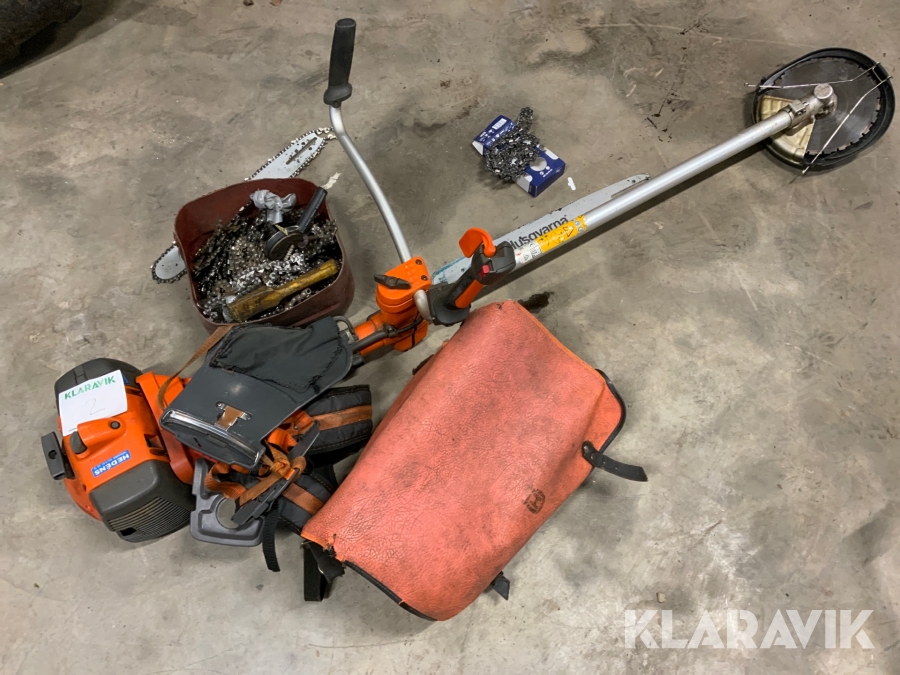 Röjsåg Husqvarna 555 FXT + tillbehör