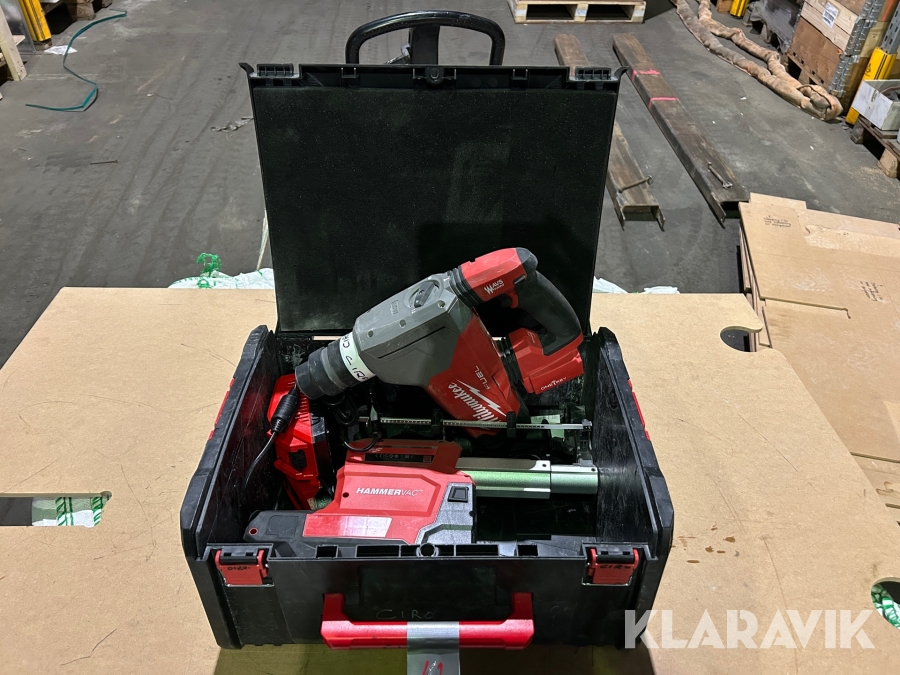 Slagborrmaskin Milwaukee M18 onefhp med dammsugare