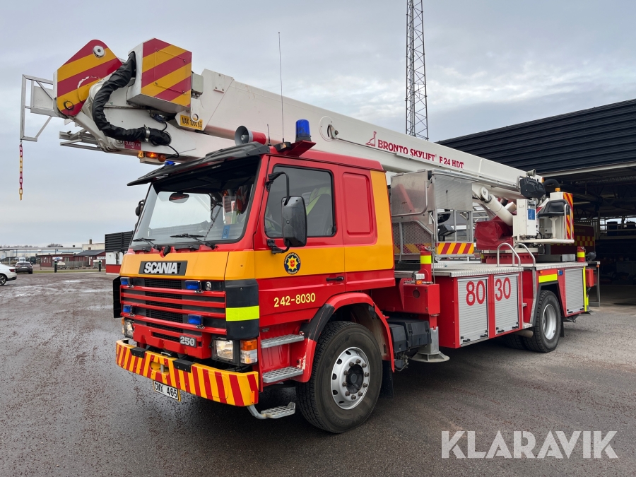 Brandbil hävare skylift Scania/Bronto