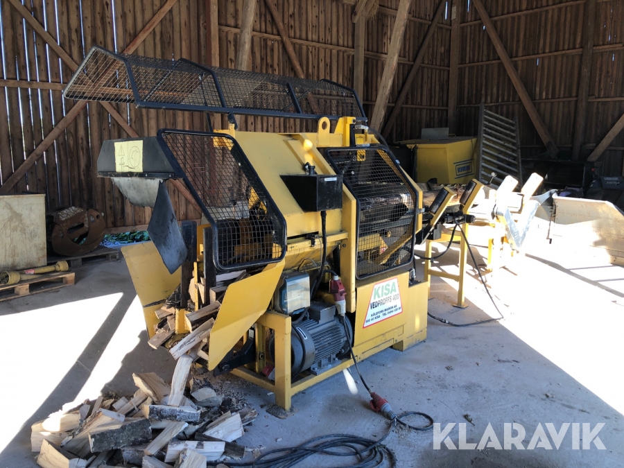 Vedklyv KISA Vedproffs 400 med vedtransportör 