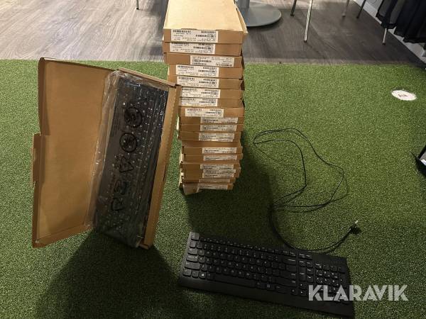 Tangentbord med USB Lenovo med engelsk uppsättning 20 st