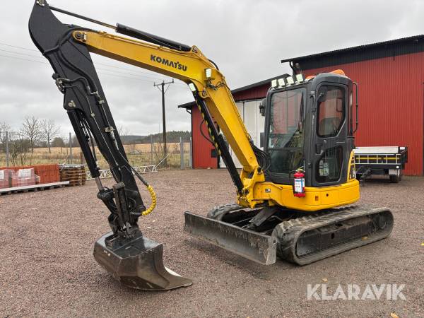 Grävmaskin Komatsu PC50MR-2 med tilt och skopor