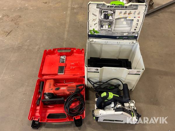 Sticksåg 1 st, Sänksåg 1 st Hilti / Festool WSJ 750 EB / TS 55REBQ-Plus