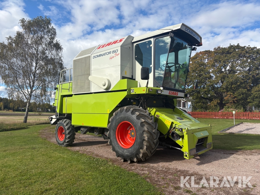 Skördetröska Claas Dominator 150 hydrodrive med skärbord och vagn