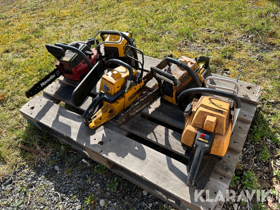 Motorsågar 5 st Partner / Homelite P50/S55