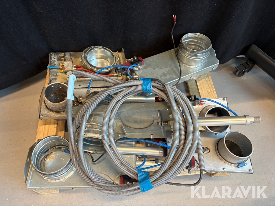 Luftdrivna spjäll till spånsug