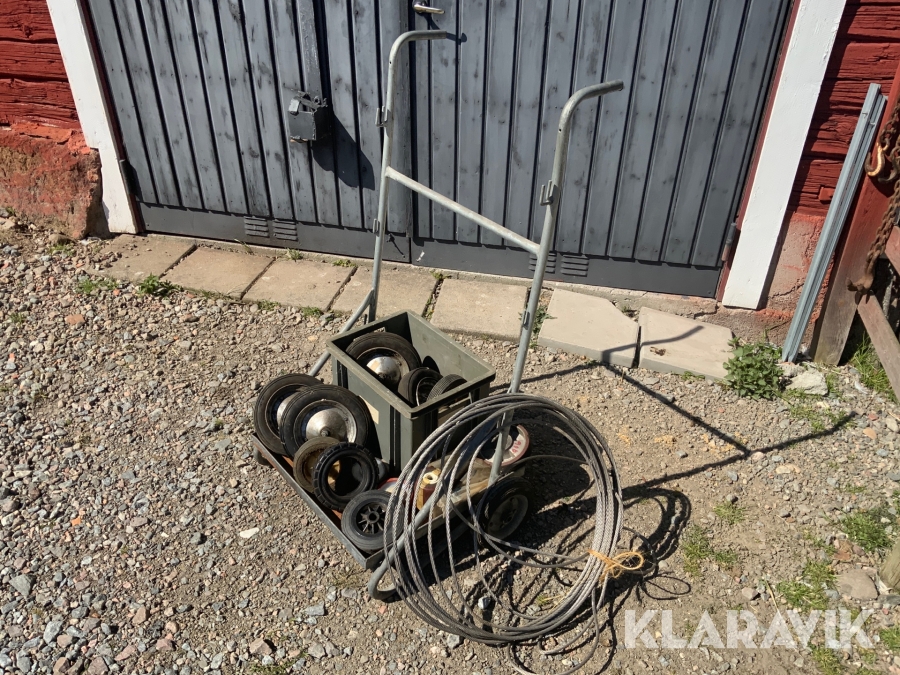 Rullvagn, vajer, värmetak och diverse hjul