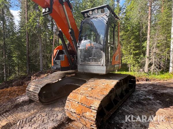 Grävmaskin Doosan/Kessla DXR140LXR-5 / 25RH med skördaraggregat