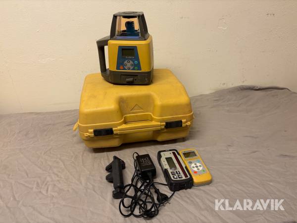 Tvåfallslaser Topcon RL-200 2S inkl. mottagare, fjärrkontroll och laddare