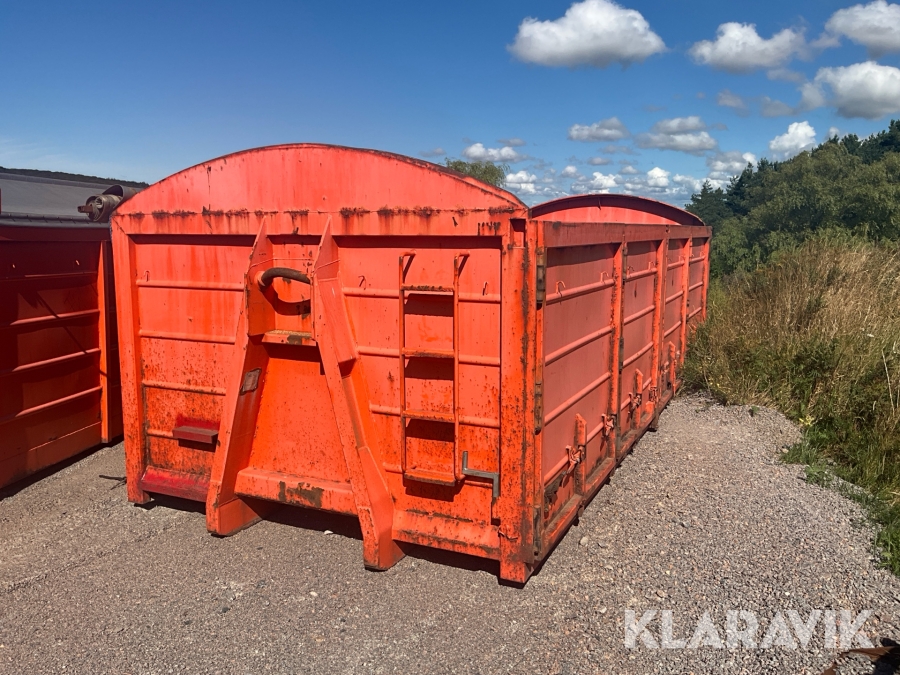 Lastväxlarflak / Spannmålsflak CMT 22 m3 med öppningsbar sida 