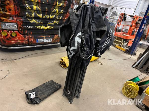 Depåtält 24 MX med 3 väggar