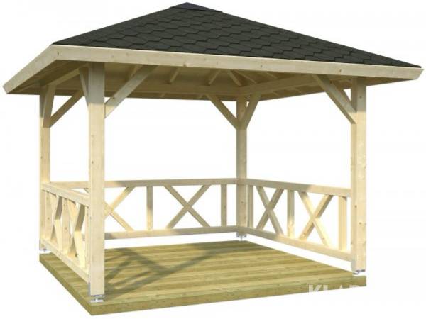 Paviljong Palmako 9 m2 byggsats