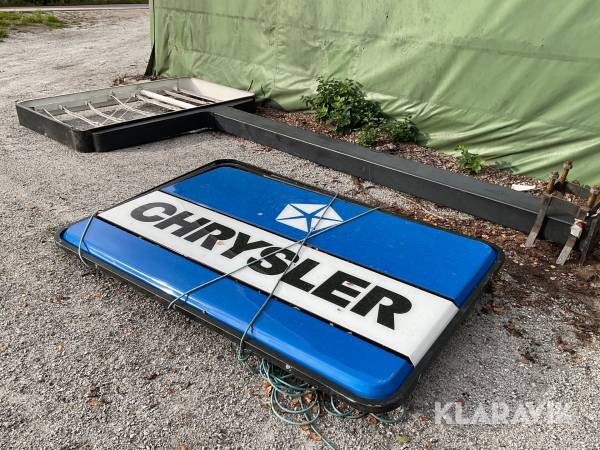 Reklamskylt Chrysler