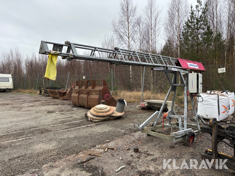 Belysningsmast Conlight 12 på hjul med elcentral