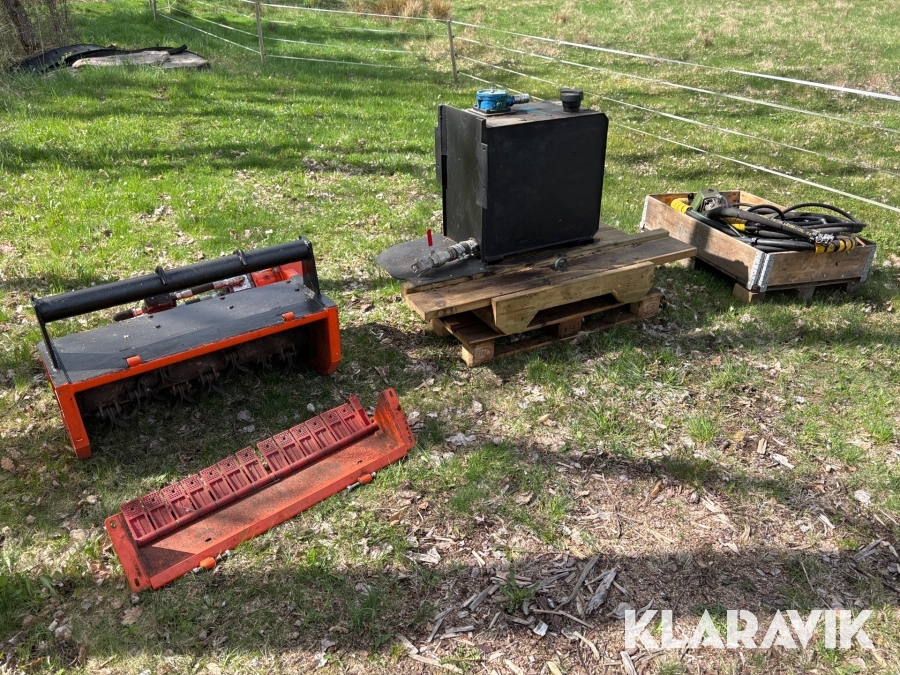 Klipphuvud till skogsvagn med hydraulikpaket och tank Agrimaster