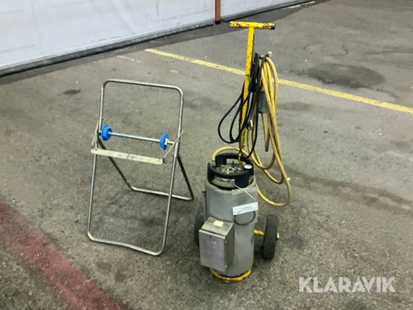 Avfettningsspruta eluppvärmd