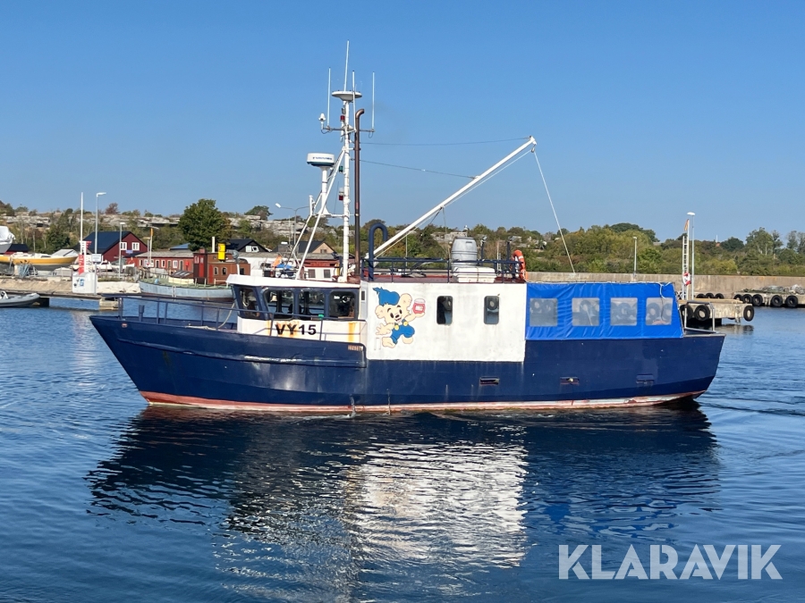 Arbetsbåt dykbåt 45ft med Iveco diesel