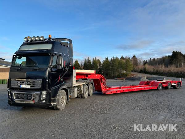 Maskintrailer ekipage Volvo FH16 580 och VM 42-3-Phkssao-Ts