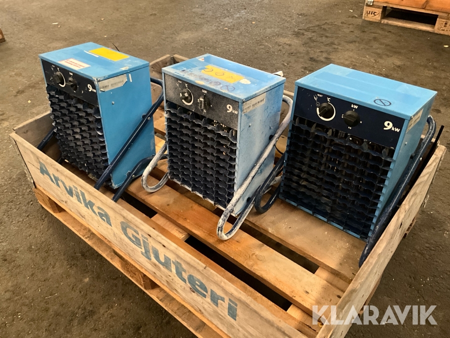 Värmefläkt 3st El-Björn VF9B