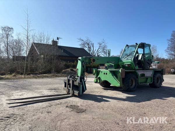 Teleskoplastare Merlo Roto 30.16K med gafflar, skopa, binge och vinsch