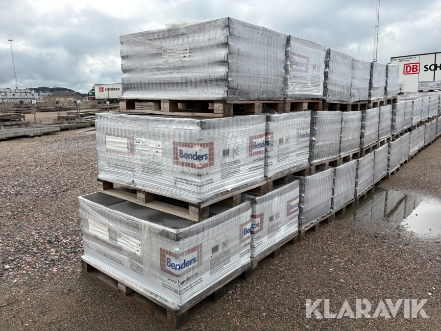 Betongplattor Benders Bas slät fasad 16 pall