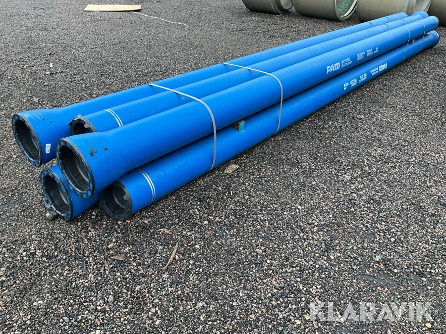 Segjärnsrör Pam 6 st, 6000x200 mm