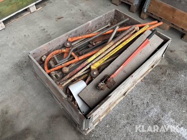 Diverse armeringsverktyg / bocknycklar